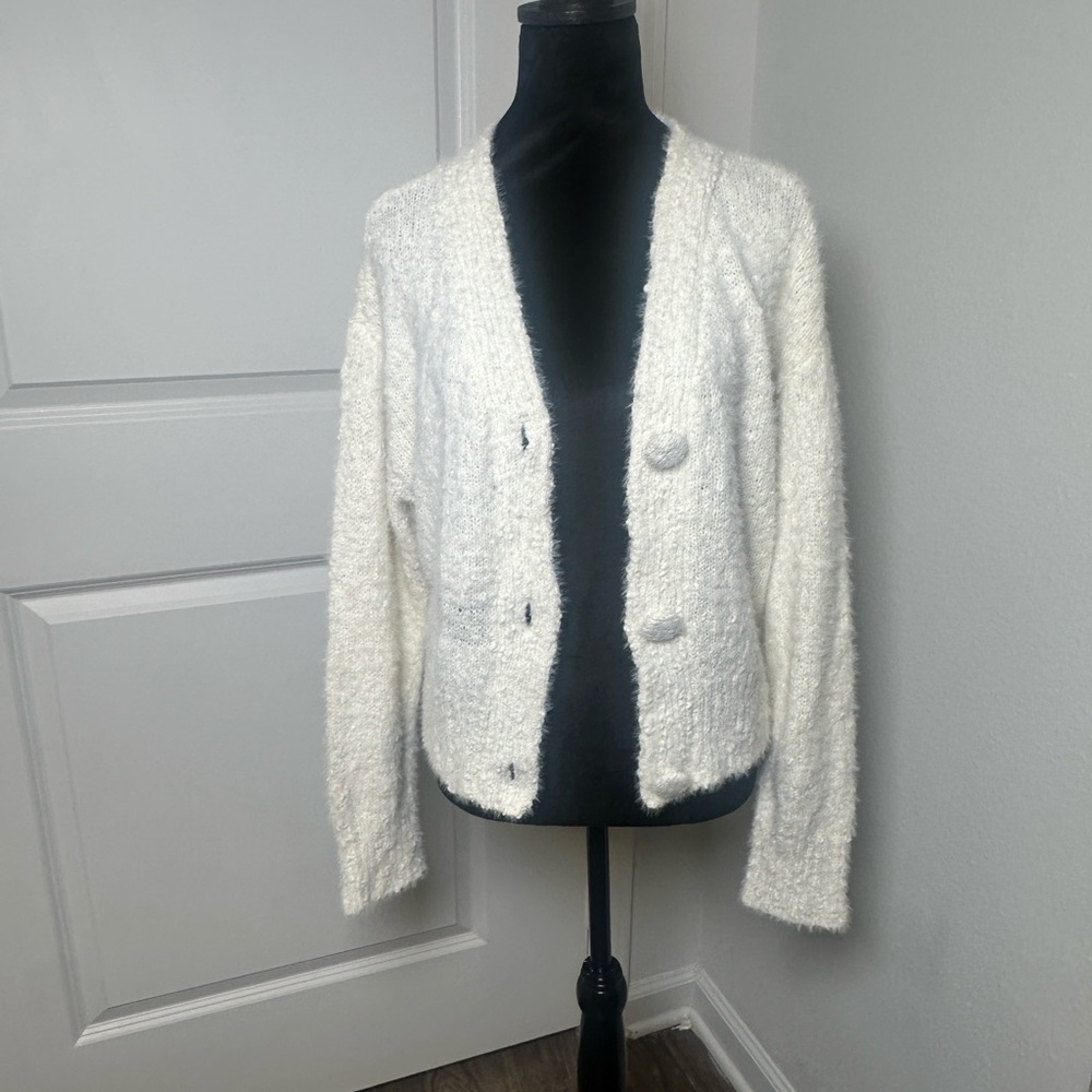 All in Favor Cream Cardigan / BNWT